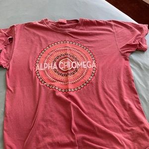 Alpha chi omega comfort colors t shirt